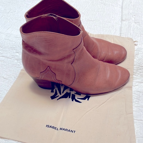 Isabel Marant Dicker Leather Boot Size 39 - Picture 1 of 8